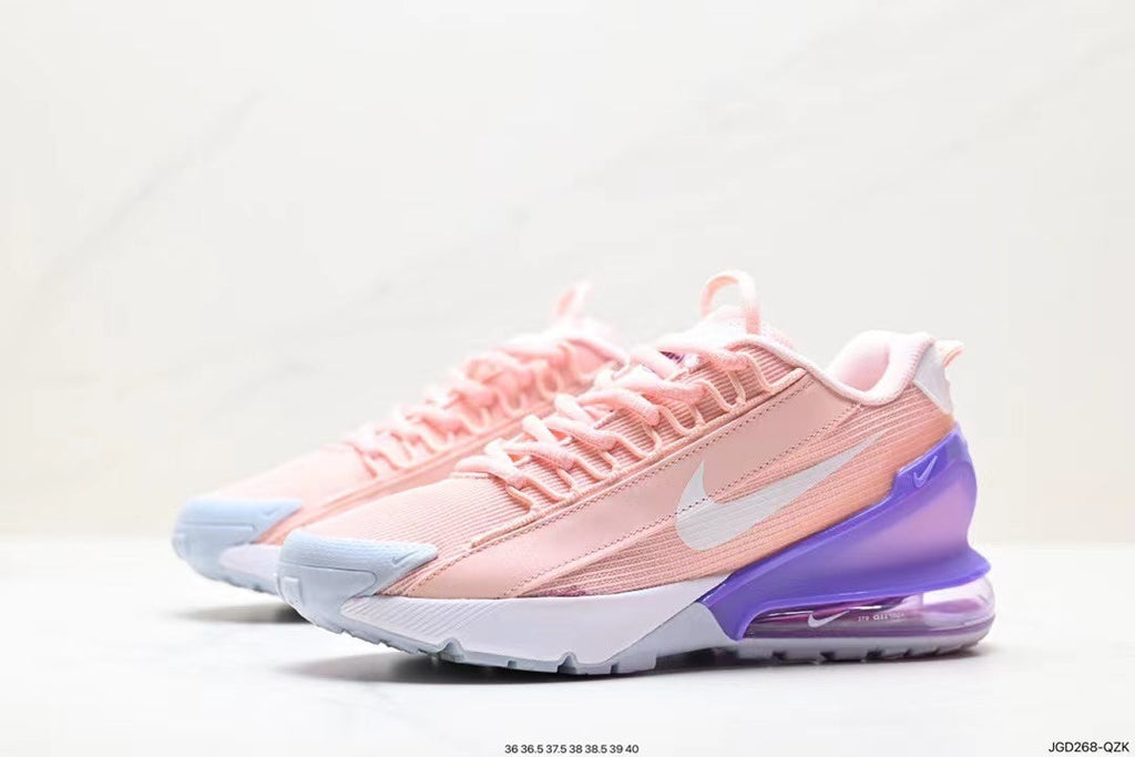 Nike Air Max 270 React Sneakers in Pink Orange Purple - product image from the listing.