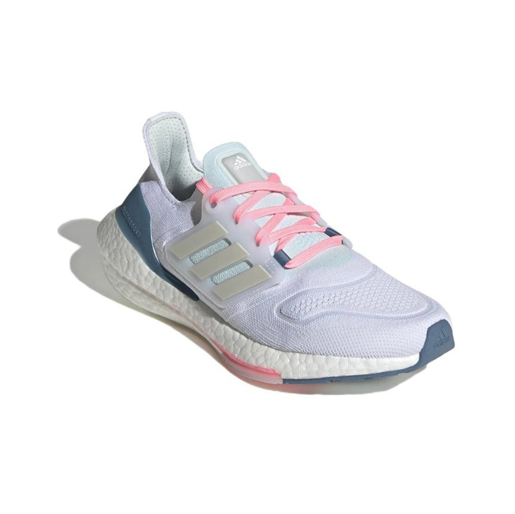 adidas UltraBoost 22 Sneakers GX5929 in White Blue Pink - product image from the listing.