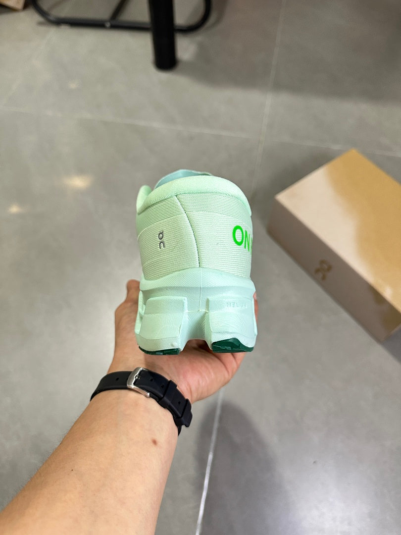 On Cloudmonster 2 Running Shoes in Mint Green - product image from the listing.