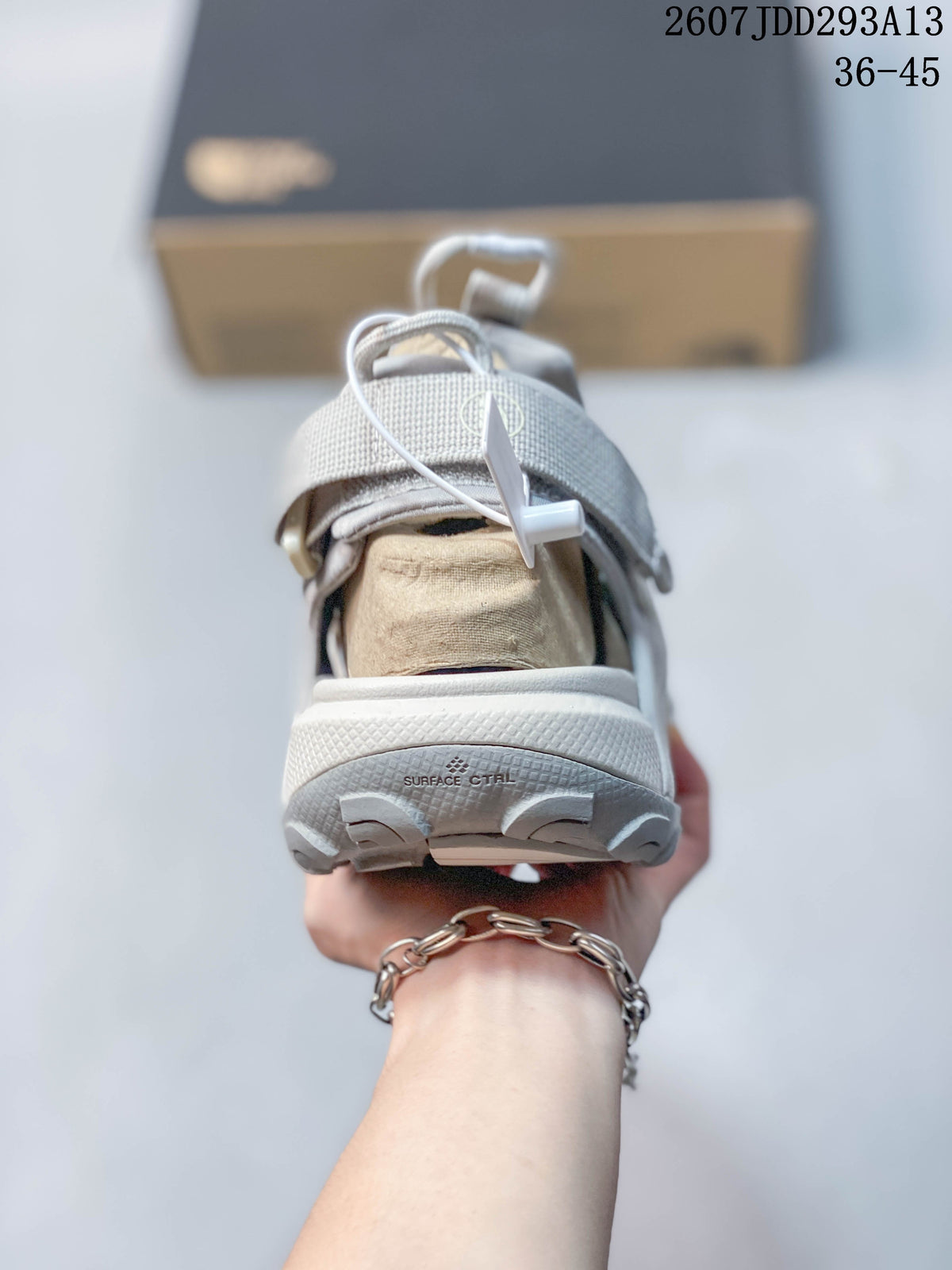 The North Face Outdoor Sandals in Light Gray 2607JDD293A13 - product image from the listing.