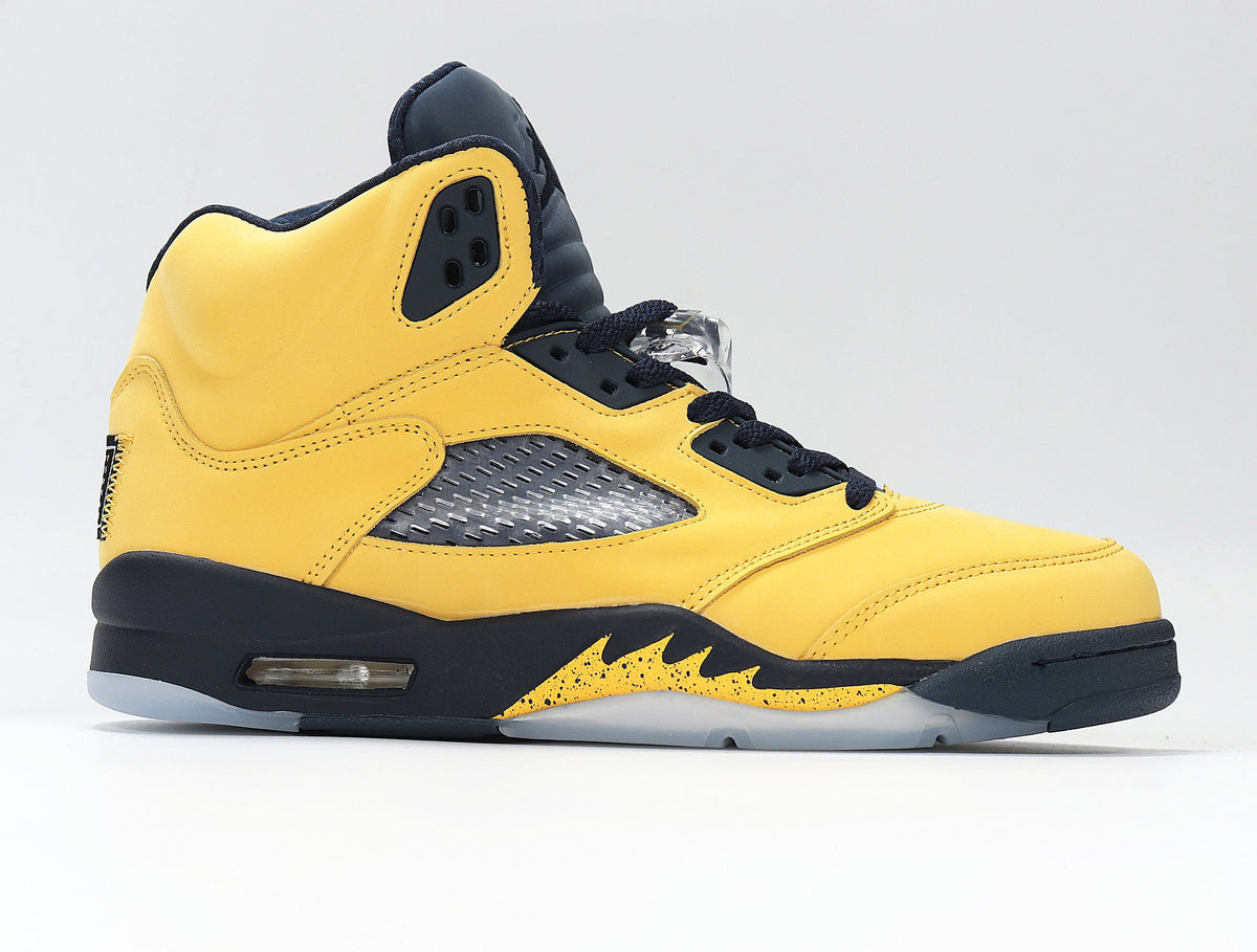 Jordan Spizike High-Top Sneakers in Black Yellow CQ9541-704 - product image from the listing.