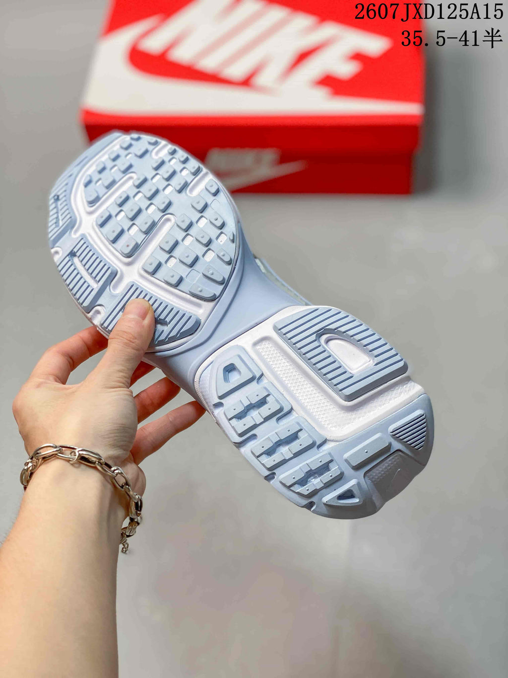 Women's Nike V2K Sneakers White Silver FD0736 - product image from the listing.