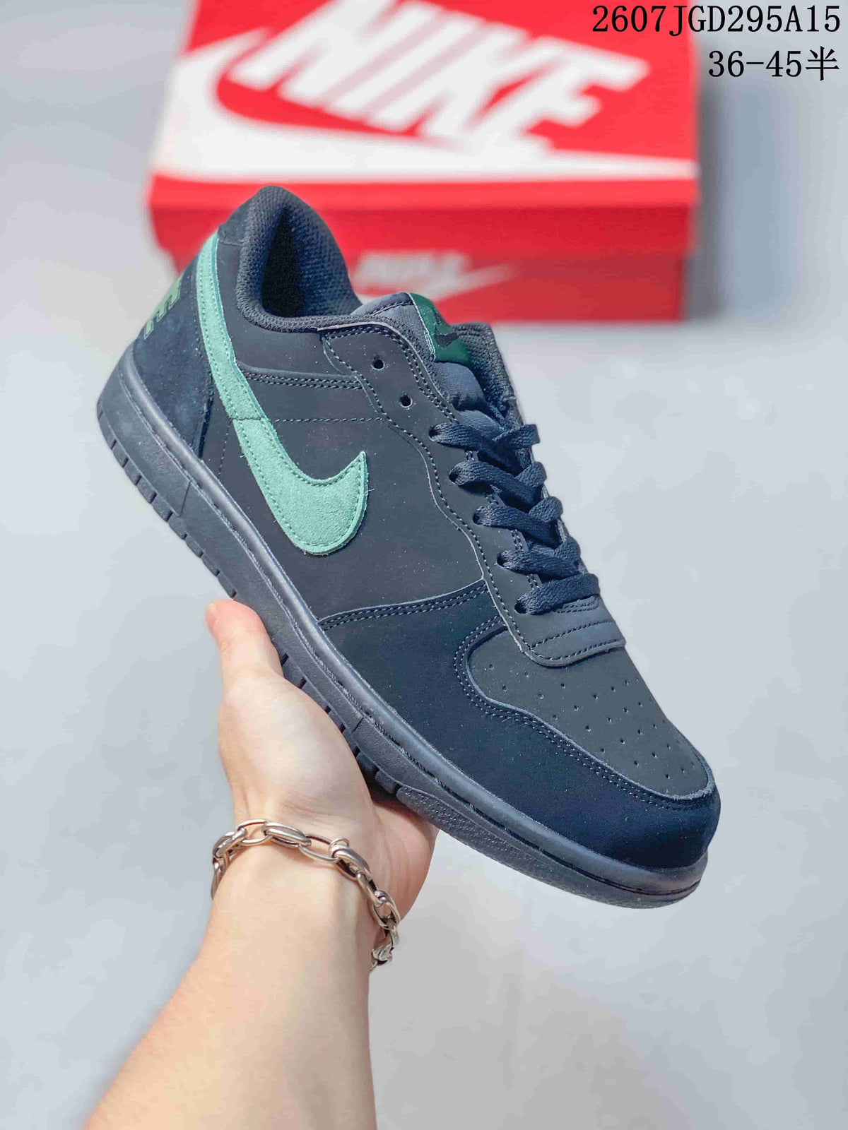 Nike SB Dunk Low Pro Sneakers in Black Mint 2607TGD295A15 - product image from the listing.