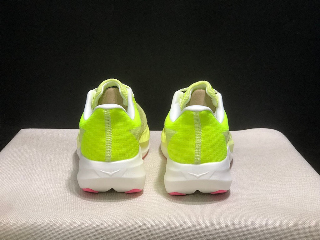 HOKA Rocket X 3 Running Shoes in Neon in Yellow and Pink - product image from the listing.