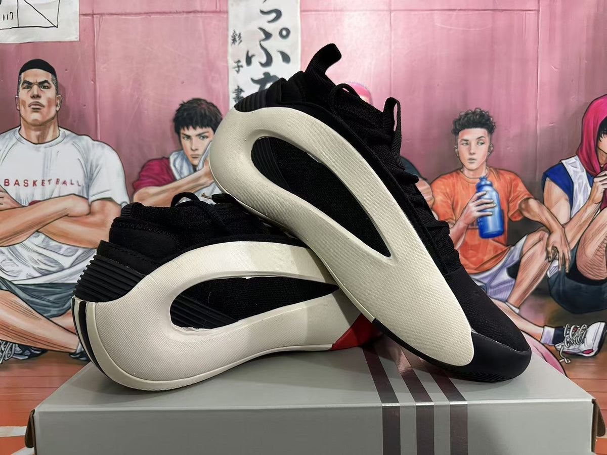 Low-Top Sneakers in Black White Red - product image from the listing.