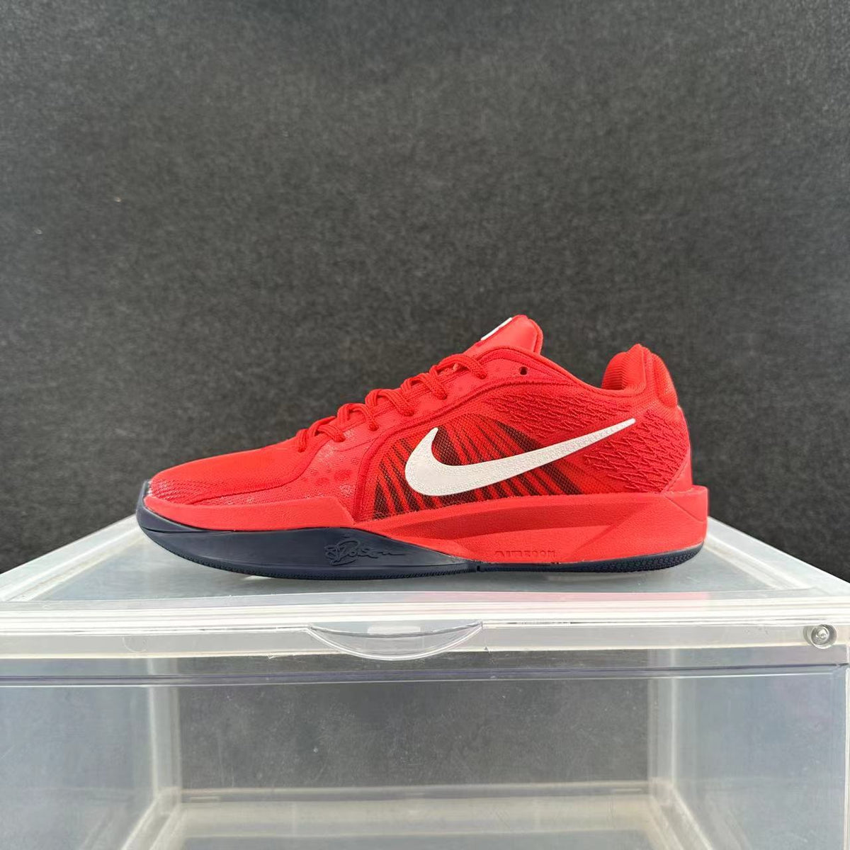 Nike Basketball Sneakers in Red and White - product image from the listing.