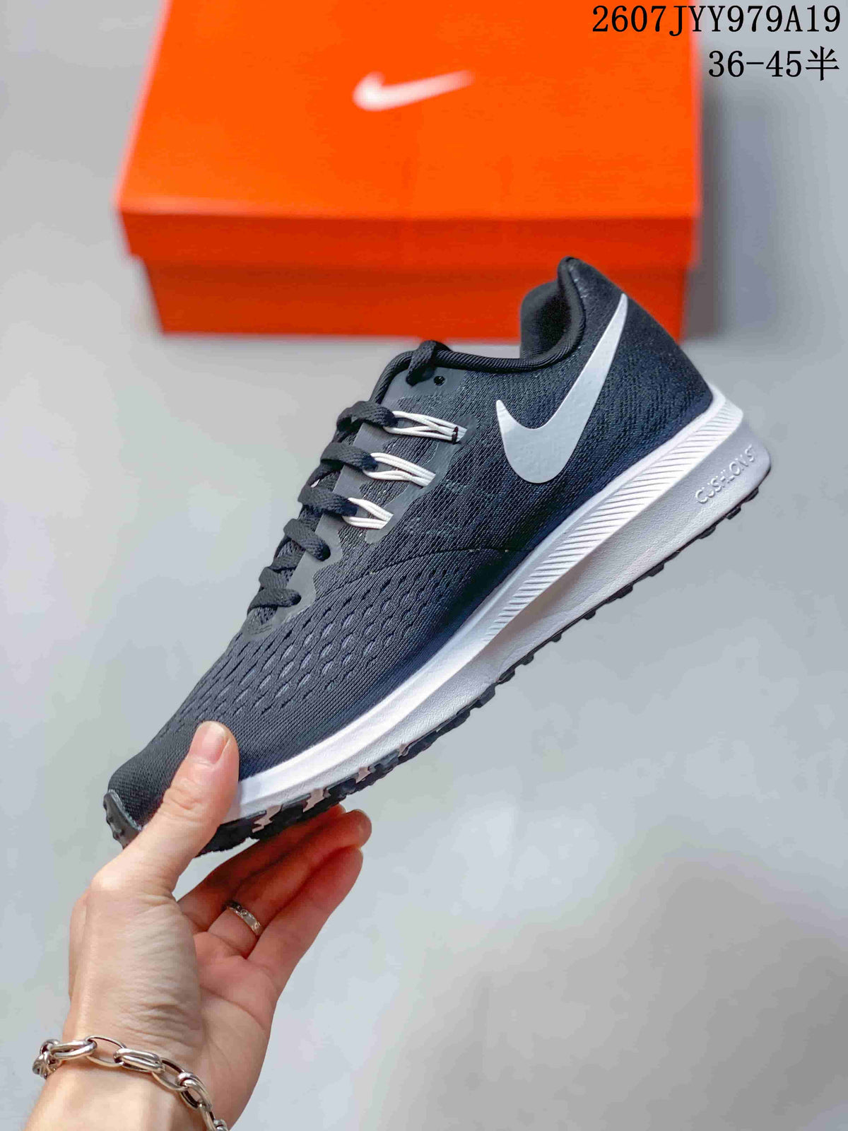 Nike Air Zoom Winflo 5 Running Sneakers in Dark Gray White - product image from the listing.