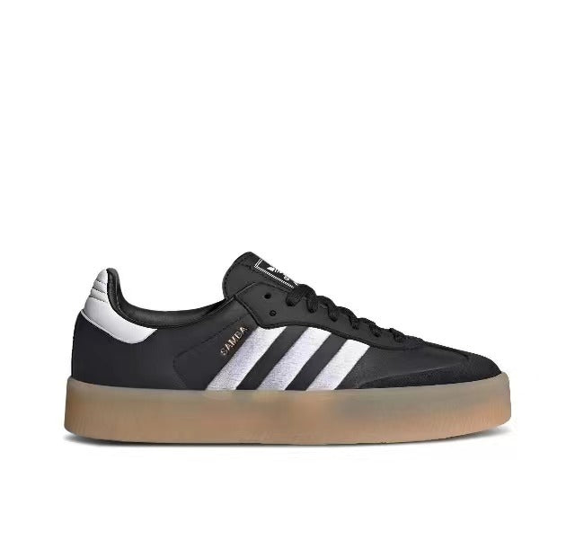 Adidas Samba Black and White Gum Sole Trainers - product image from the listing.