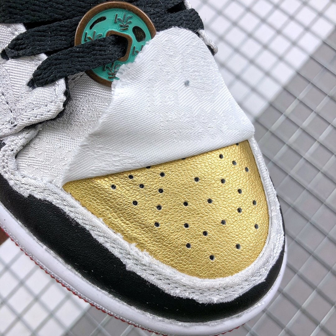 Edison Chen White Silk CU2804-100 Sneakers - Air Jordan 1 Mid - product image from the listing.