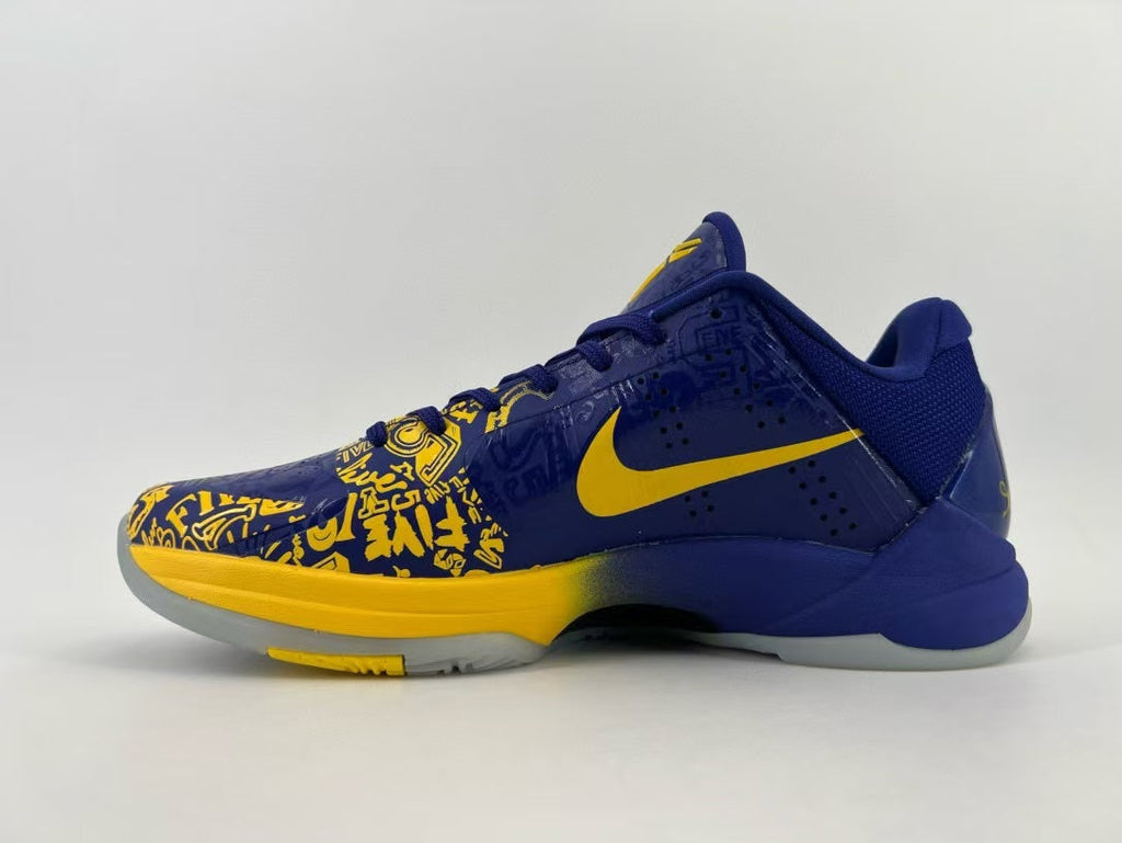 Nike Kobe 5 Protro Basketball Shoes in Blue Gold CD4991-400 - product image from the listing.