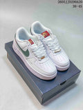 Women's Nike Air Force 1 Shadow White Green Sneakers - product image from the listing.