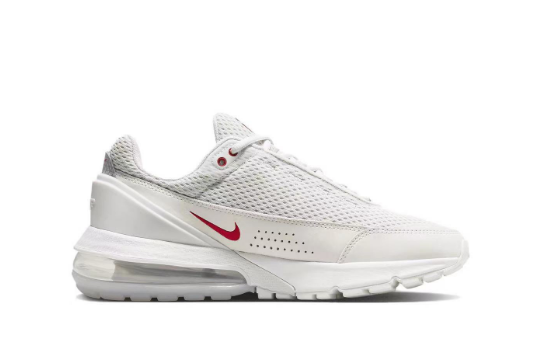 White and Red Running-Style Sneakers - Nike Air Max 270 - product image from the listing.