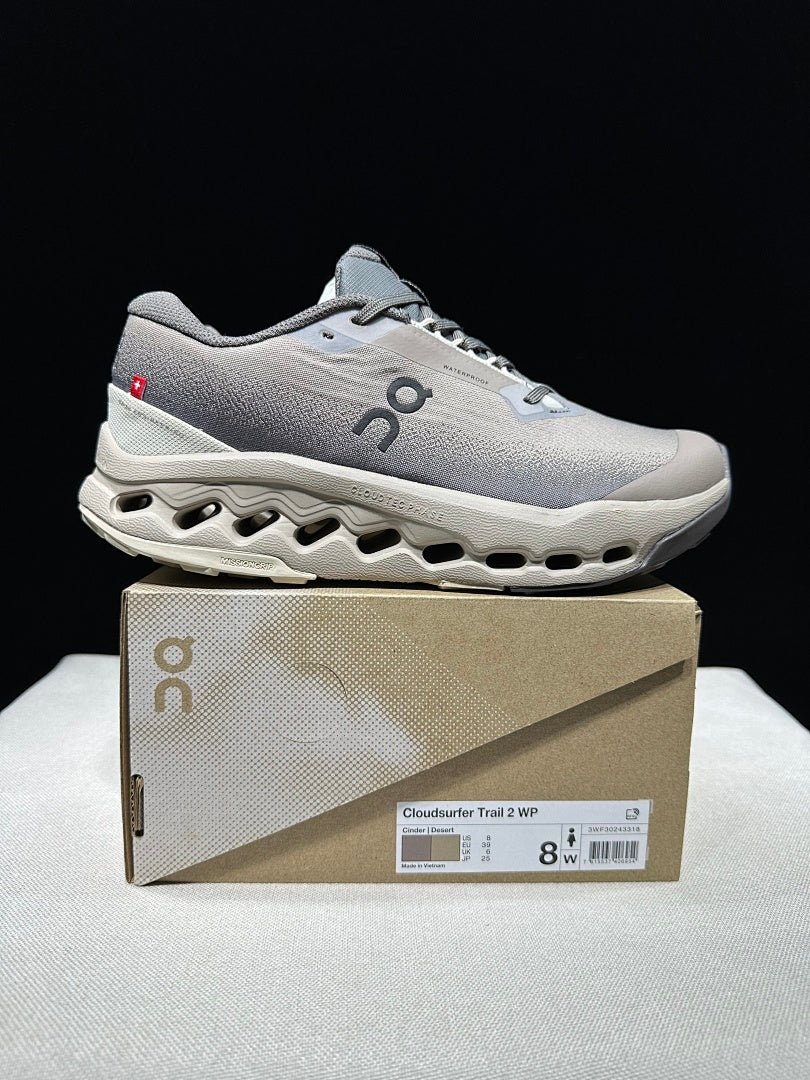 On Cloudsurfer Trail 2 Waterproof Trail Running Shoes, in Brown - product image from the listing.