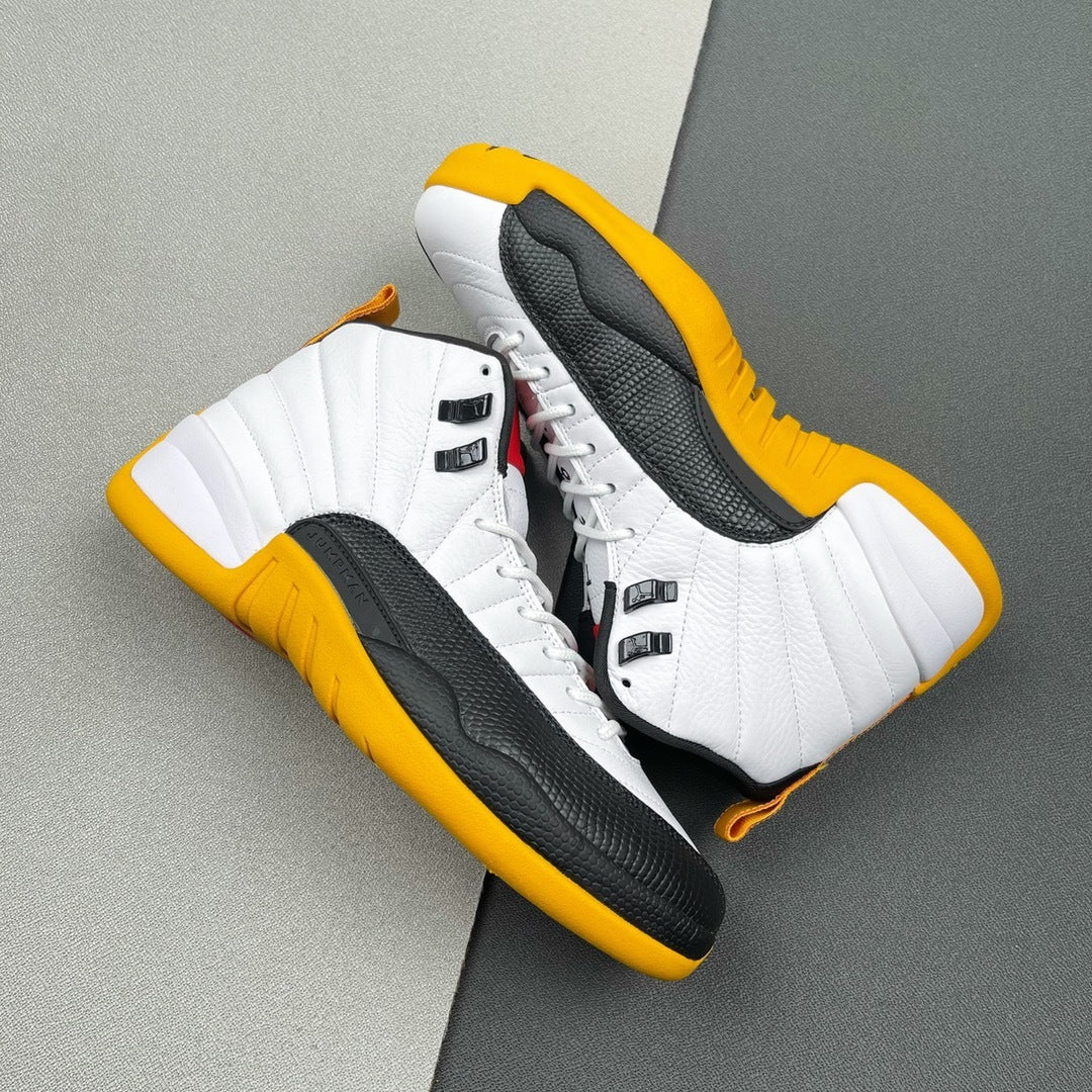 Air Jordan 12 25 Years in China White Black Yellow DR8887-100 - product image from the listing.