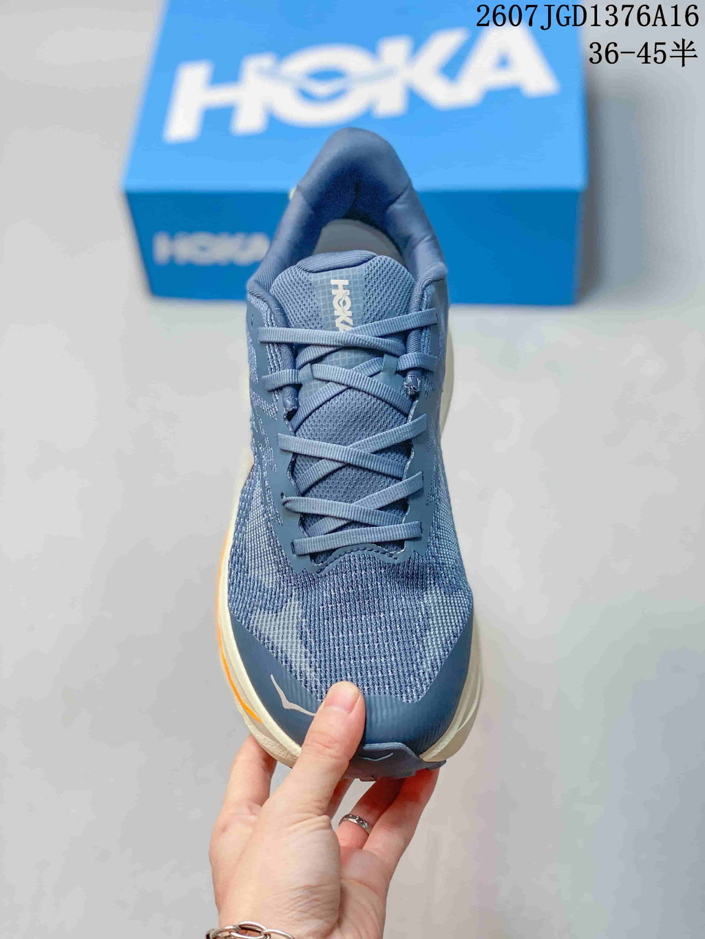 Women's HOKA Challenger 8 Running Shoes Blue - product image from the listing.