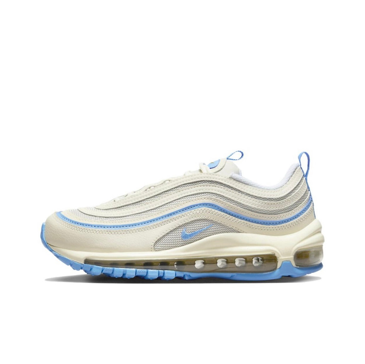 Sneakers, White and Blue, - Nike Air Max 97 FN7492-133 - product image from the listing.