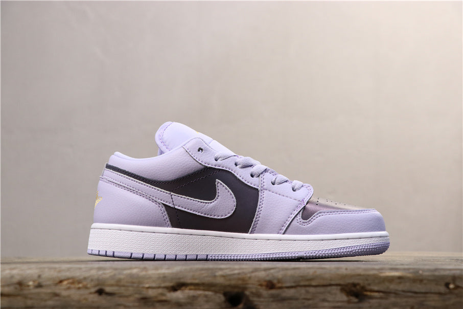 Air Jordan 1 Low Oxygen Sneakers in Purple 554723-505 - product image from the listing.