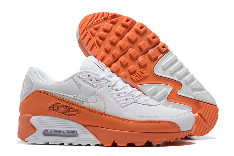 Nike Air Max 90 Sneakers in White Orange DM0956-100 - product image from the listing.