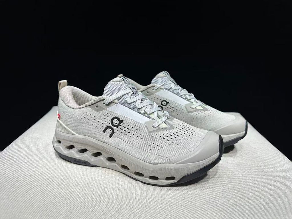 Gray and White On Cloudsurfer Trail 2 Shoes - product image from the listing.