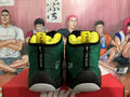 Nike Basketball Sneakers in Green Black Yellow - product image from the listing.