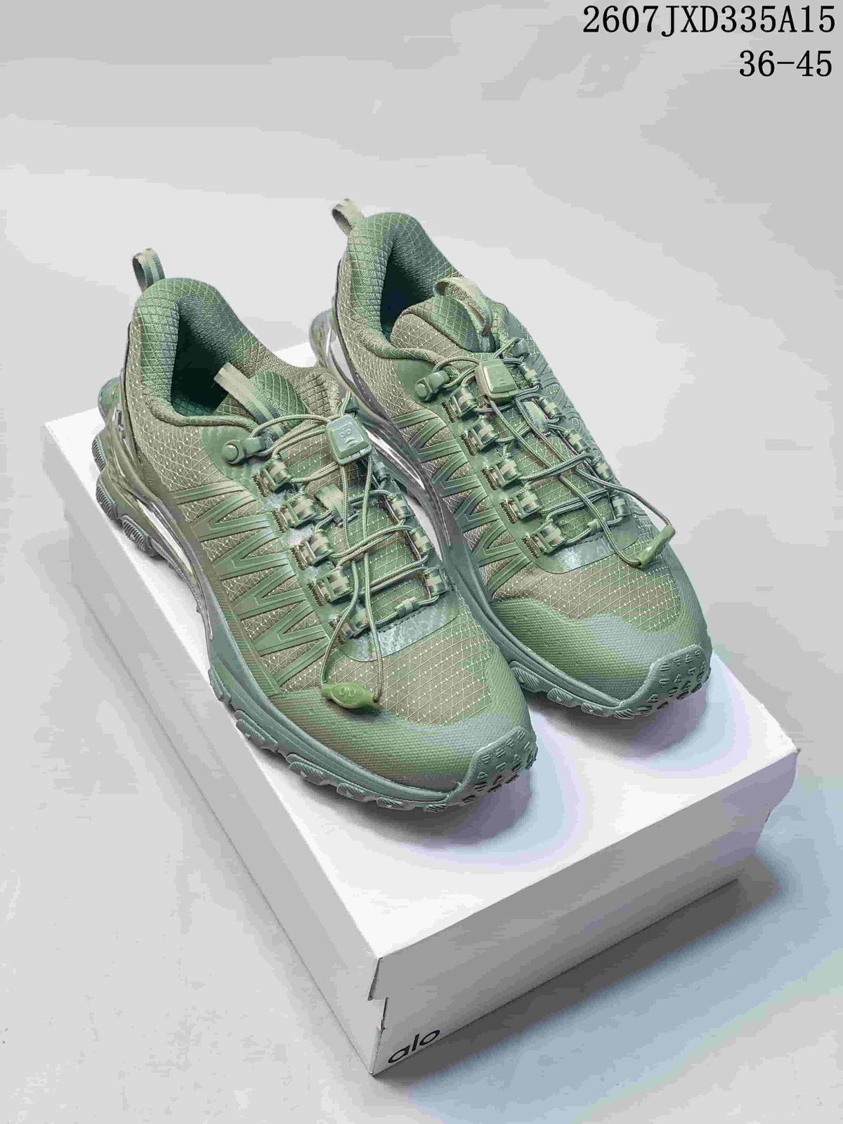 Alo Runner Trail Sneakers in Green 2607JXD335A15 - product image from the listing.