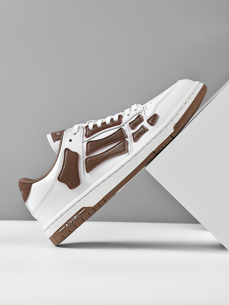 AIVIRI MFS003-126 Low-Top Sneakers in White and Brown - product image from the listing.