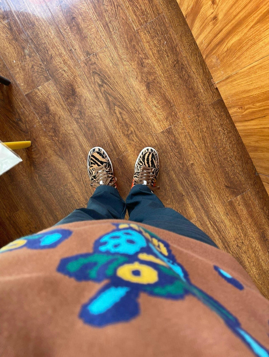 BAPE SK8 STA Tiger-Stripe Low-Cut Sneakers - product image from the listing.