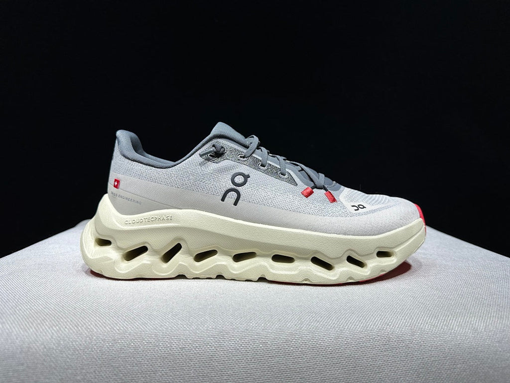 Ivory and Gray On Cloudtilt Sneakers - product image from the listing.