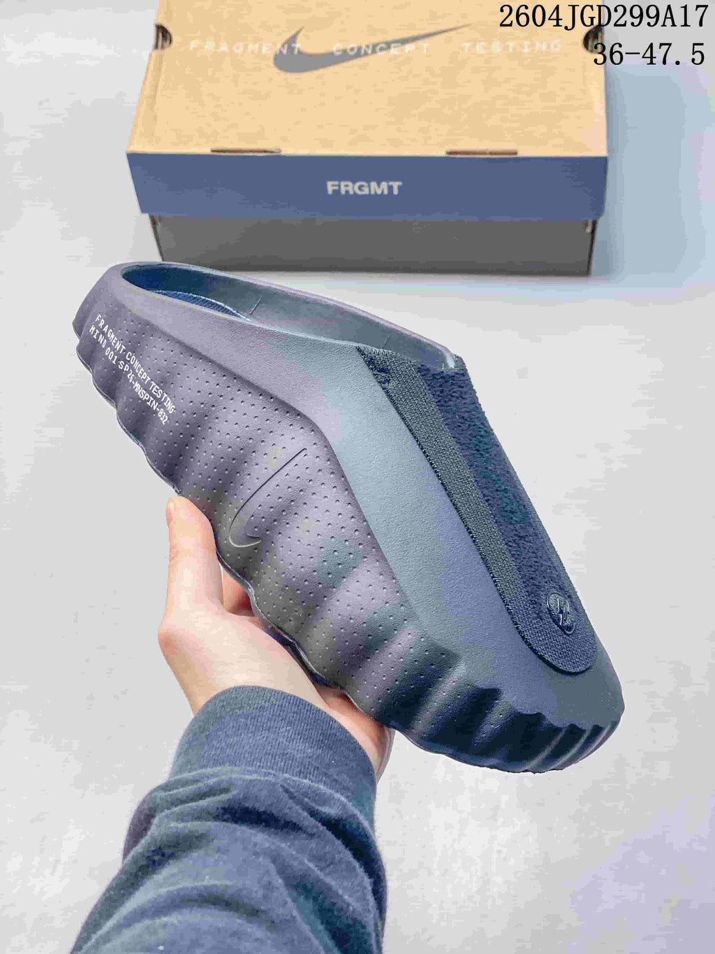 Nike Mind 001 Recovery Slide in Black Gray - product image from the listing.