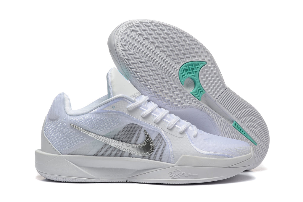 Nike Sabrina 2 Basketball Shoes, in White and Mint - product image from the listing.