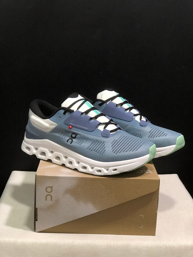 On Cloudstratus 3 Running Shoes, in Blue Gray - product image from the listing.