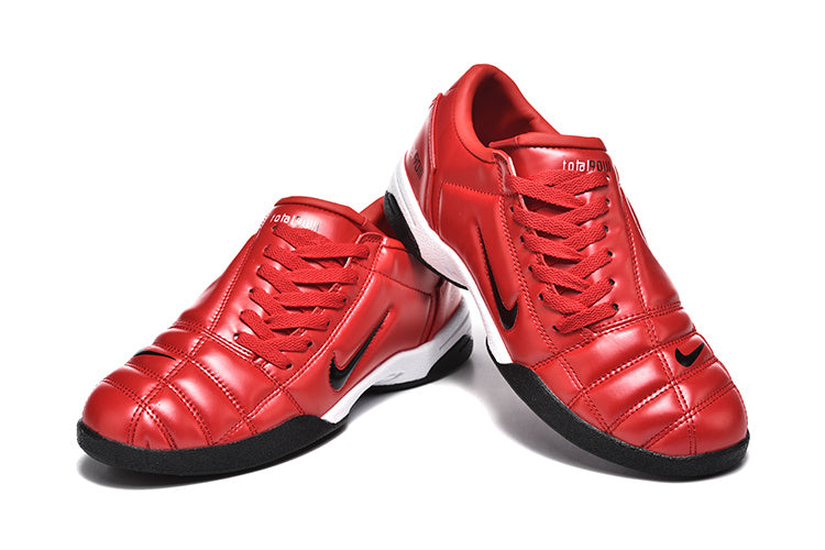 Nike Total 90 Indoor Soccer Shoes in Red Black - product image from the listing.