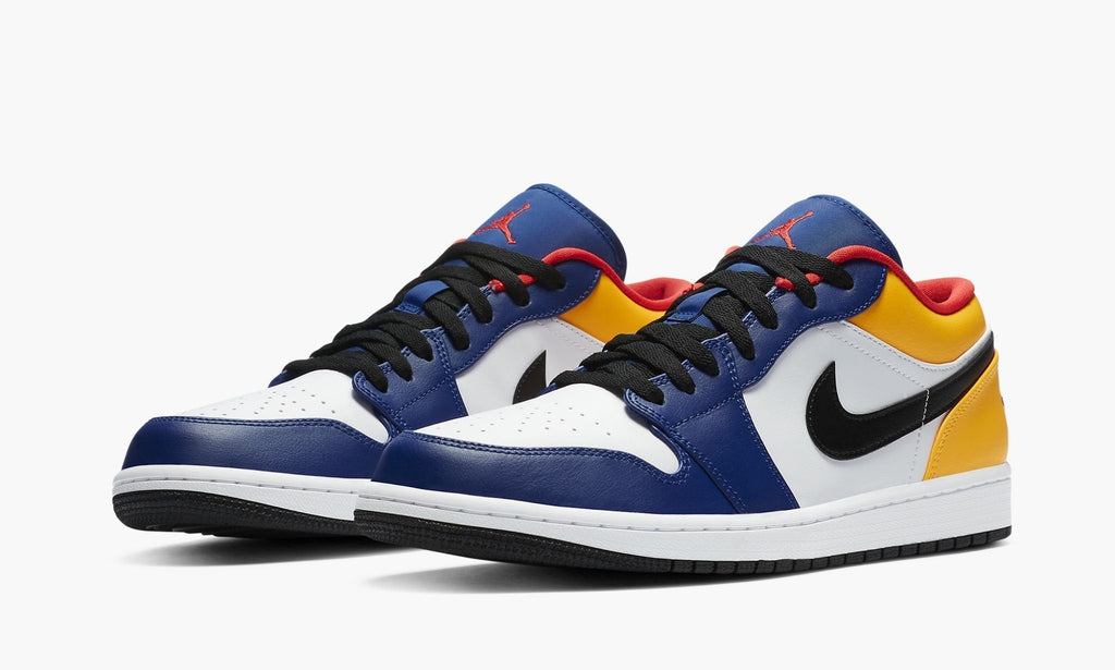 Air Jordan 1 Low in Deep Royal / Yellow - product image from the listing.