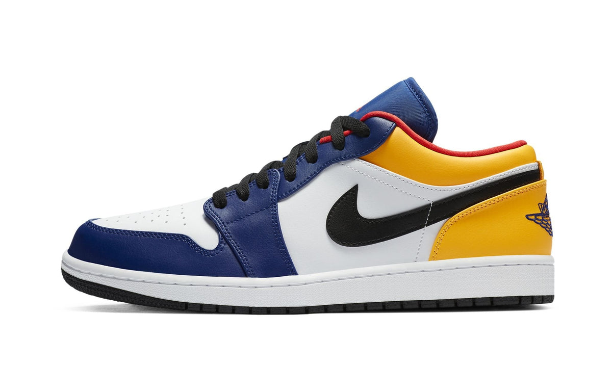 Air Jordan 1 Low in Deep Royal / Yellow - product image from the listing.