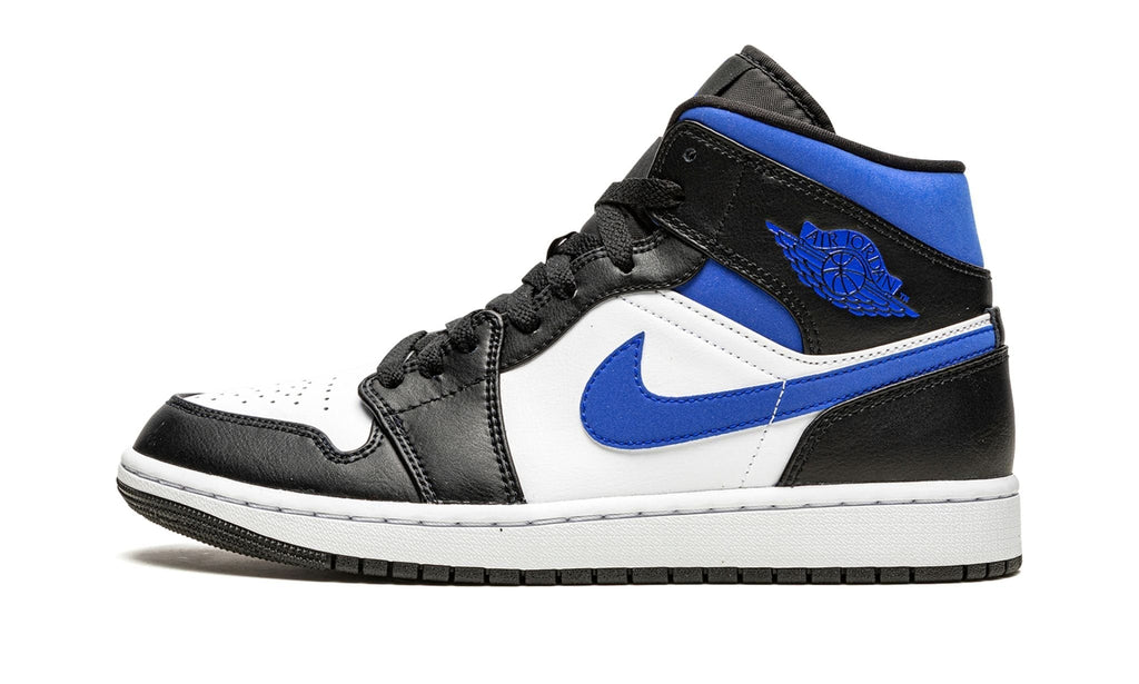 "Racer Blue / Black / White" Air Jordan 1 Mid - product image from the listing.