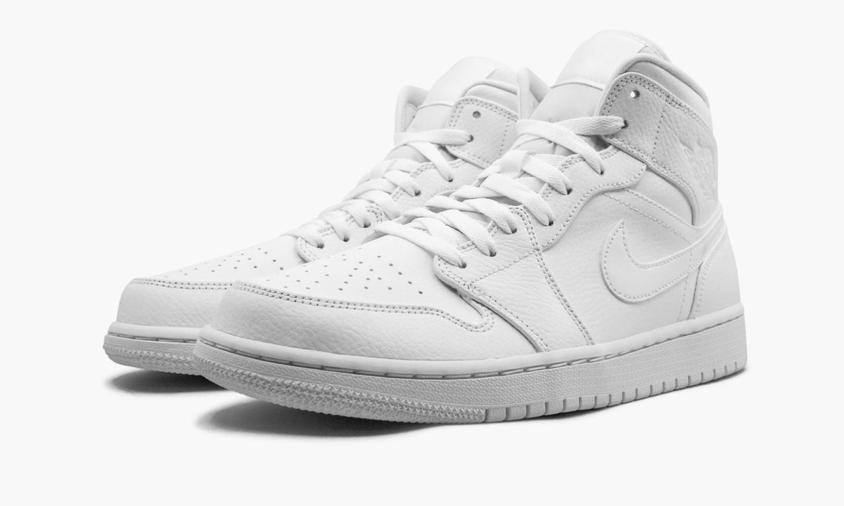 "Triple White" Air Jordan 1 Mid - product image from the listing.