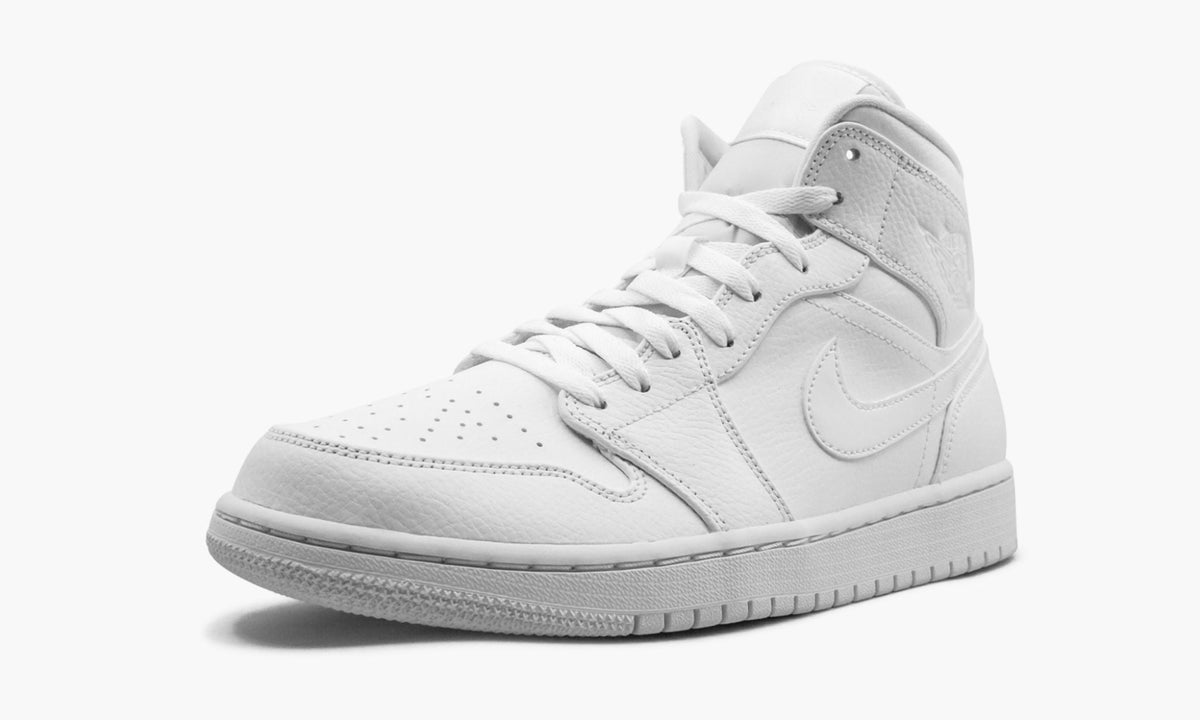 "Triple White" Air Jordan 1 Mid - product image from the listing.
