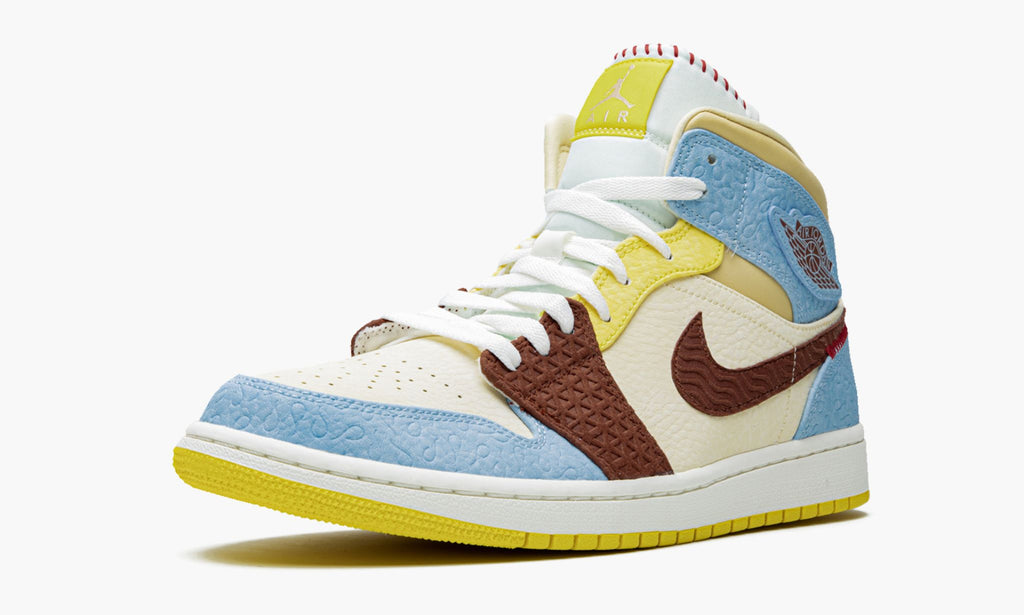 "Maison Chateau Rouge Fearless" Air Jordan 1 Mid SE - product image from the listing.