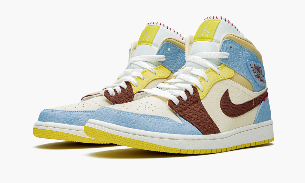 "Maison Chateau Rouge Fearless" Air Jordan 1 Mid SE - product image from the listing.