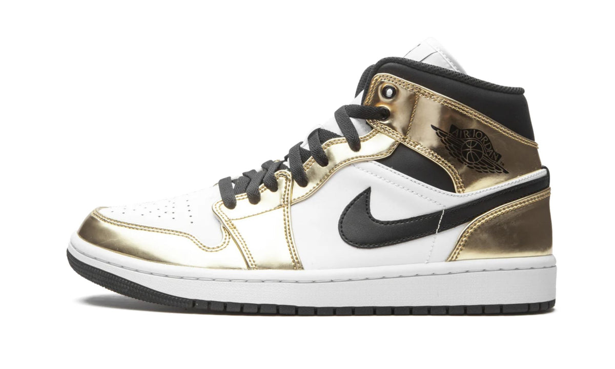 Air Jordan 1 Mid SE in Metallic Gold - product image from the listing.