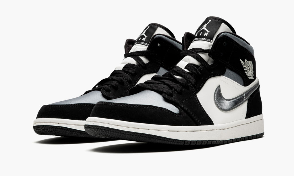 Air Jordan 1 Mid SE Satin in Grey - product image from the listing.