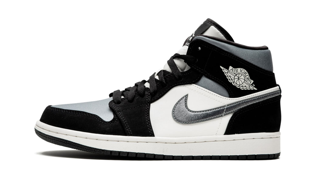 Air Jordan 1 Mid SE Satin in Grey - product image from the listing.