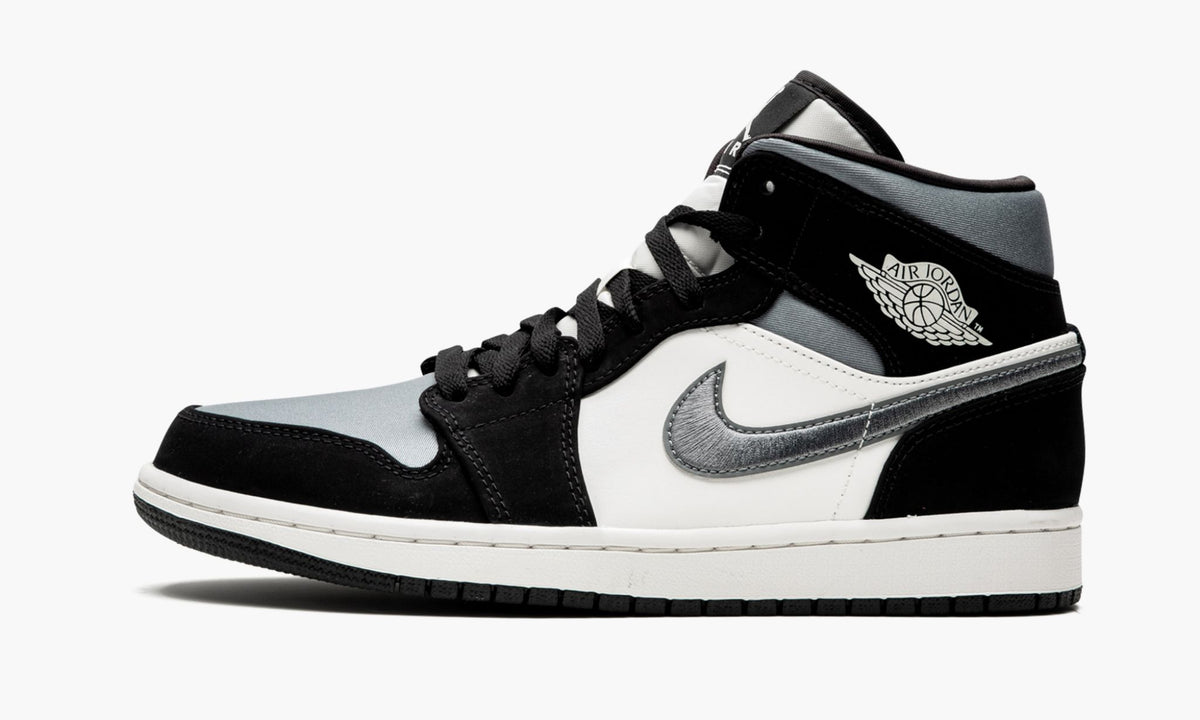 Air Jordan 1 Mid SE Satin in Grey - product image from the listing.