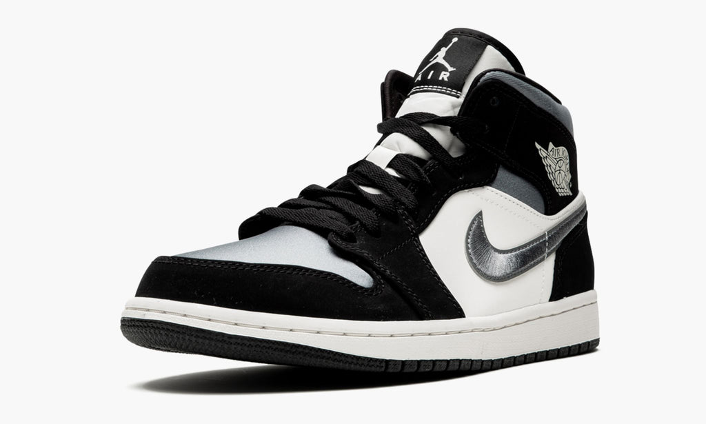 Air Jordan 1 Mid SE Satin in Grey - product image from the listing.