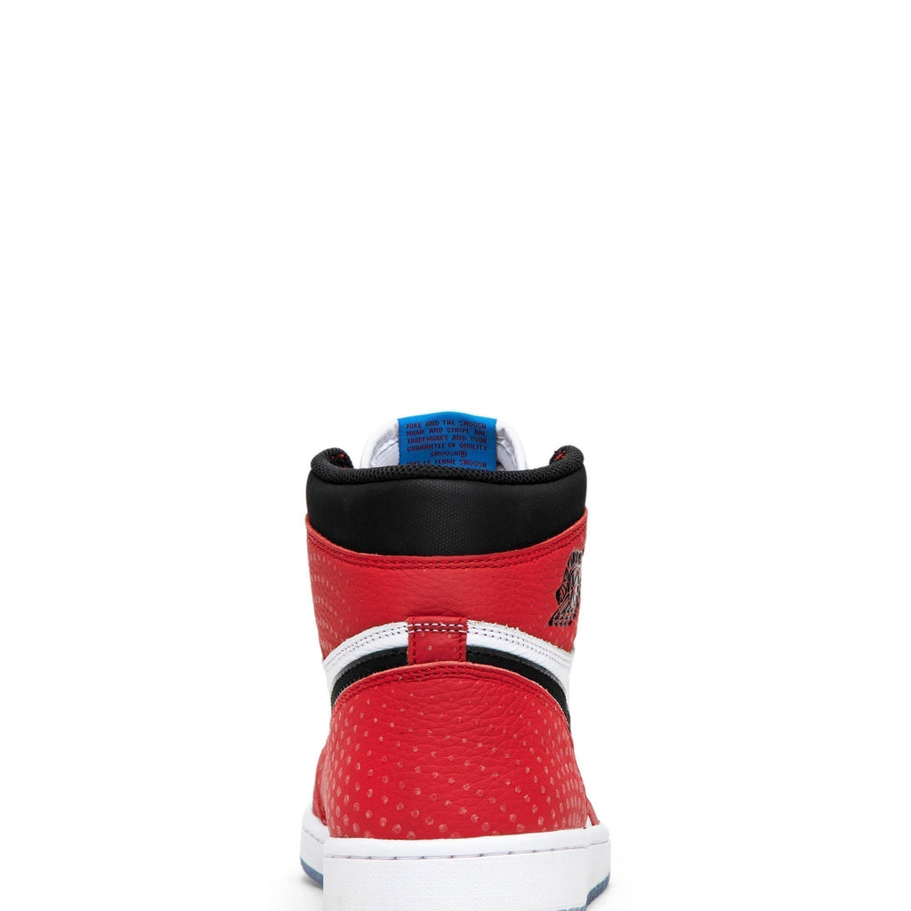 Spider-Man Origin Story - Air Jordan 1 Retro High OG 555088-602 - product image from the listing.