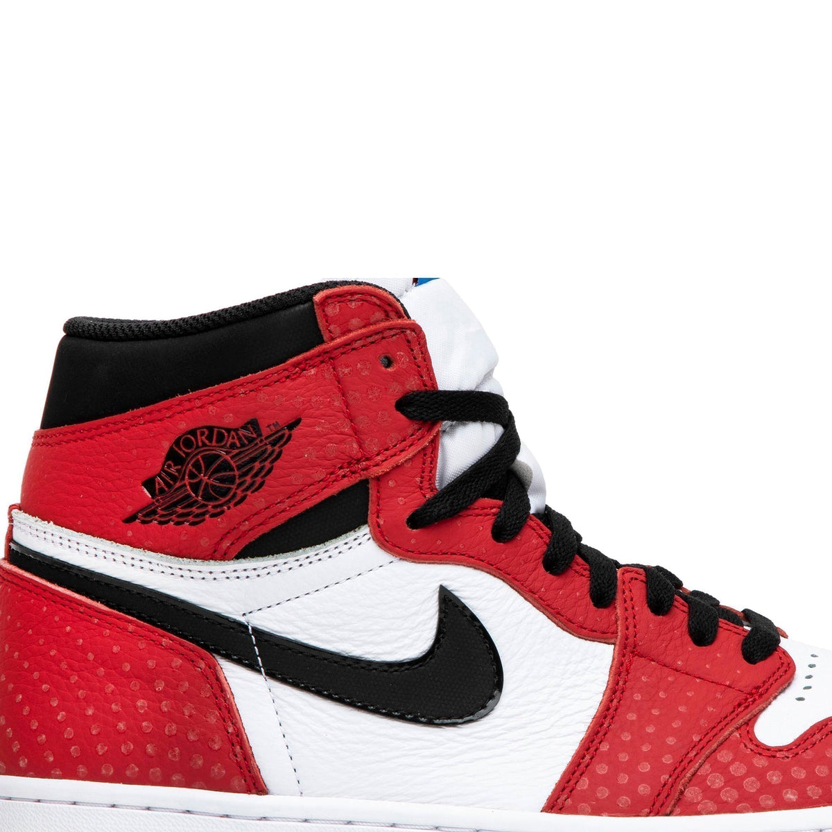 Spider-Man Origin Story - Air Jordan 1 Retro High OG 555088-602 - product image from the listing.