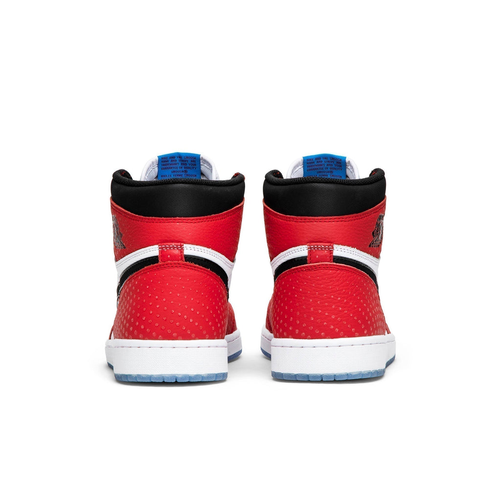 Spider-Man Origin Story - Air Jordan 1 Retro High OG 555088-602 - product image from the listing.