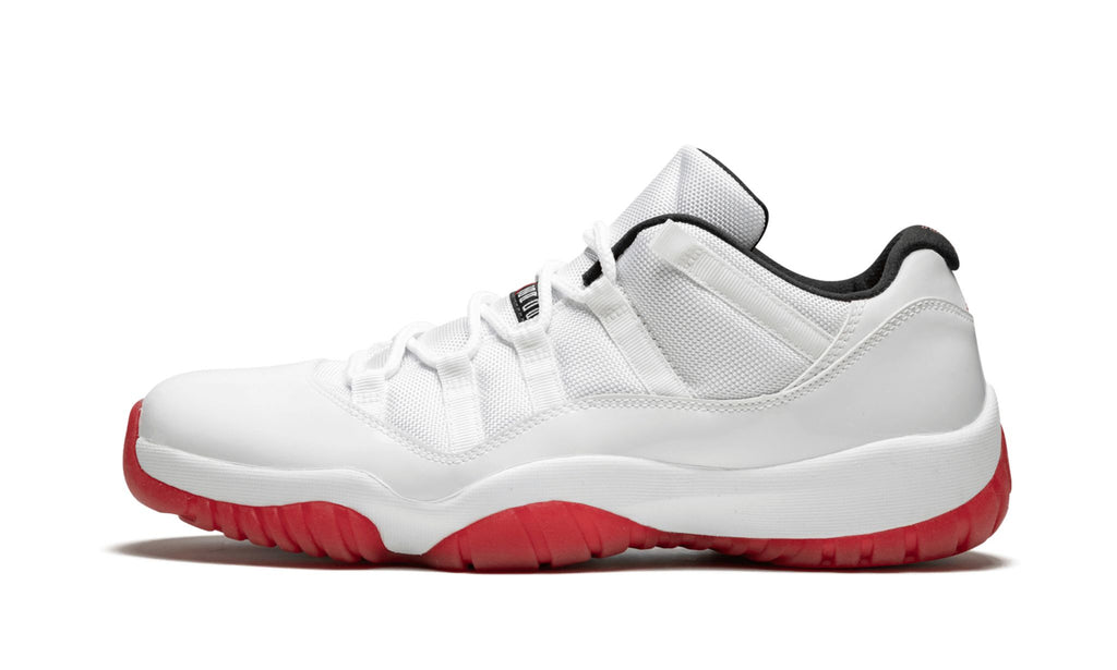 Air Jordan 11 Retro Low White/Varsity in Red - product image from the listing.