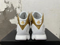 Nike Zoom 2K5 Basketball Shoes in White and Metallic Gold - product image from the listing.