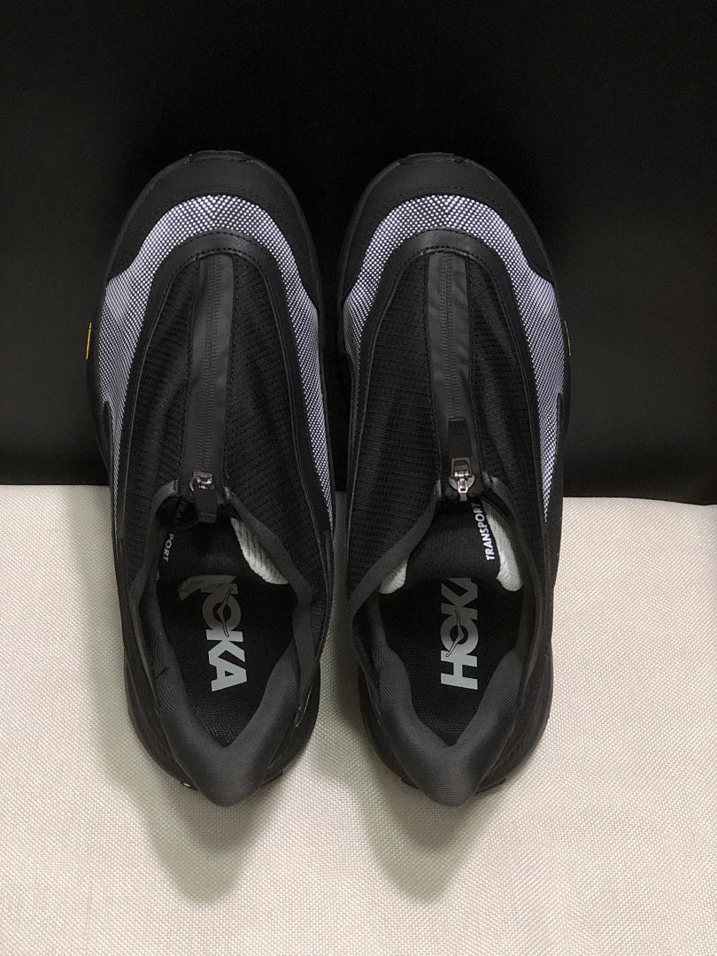 Black HOKA Project Transport Zip Sneakers - product image from the listing.